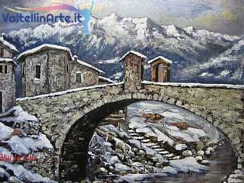 Le prime nevi a Bormio sul ponte di Combo