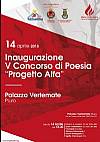 Inaugurazione V Premio Internazionale di Poesia Progetto Alfa