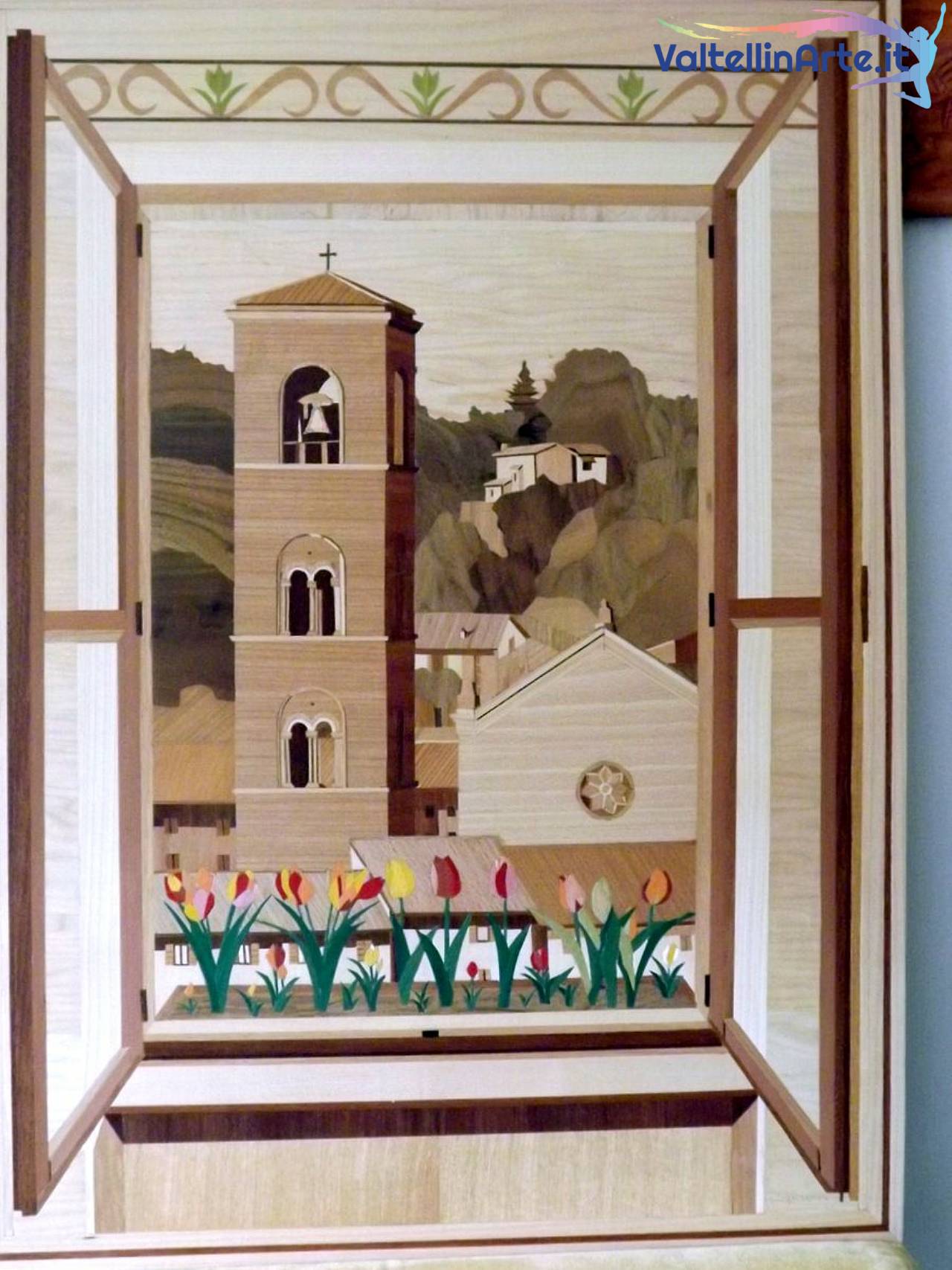 Acquapendente - finestra con tulipani