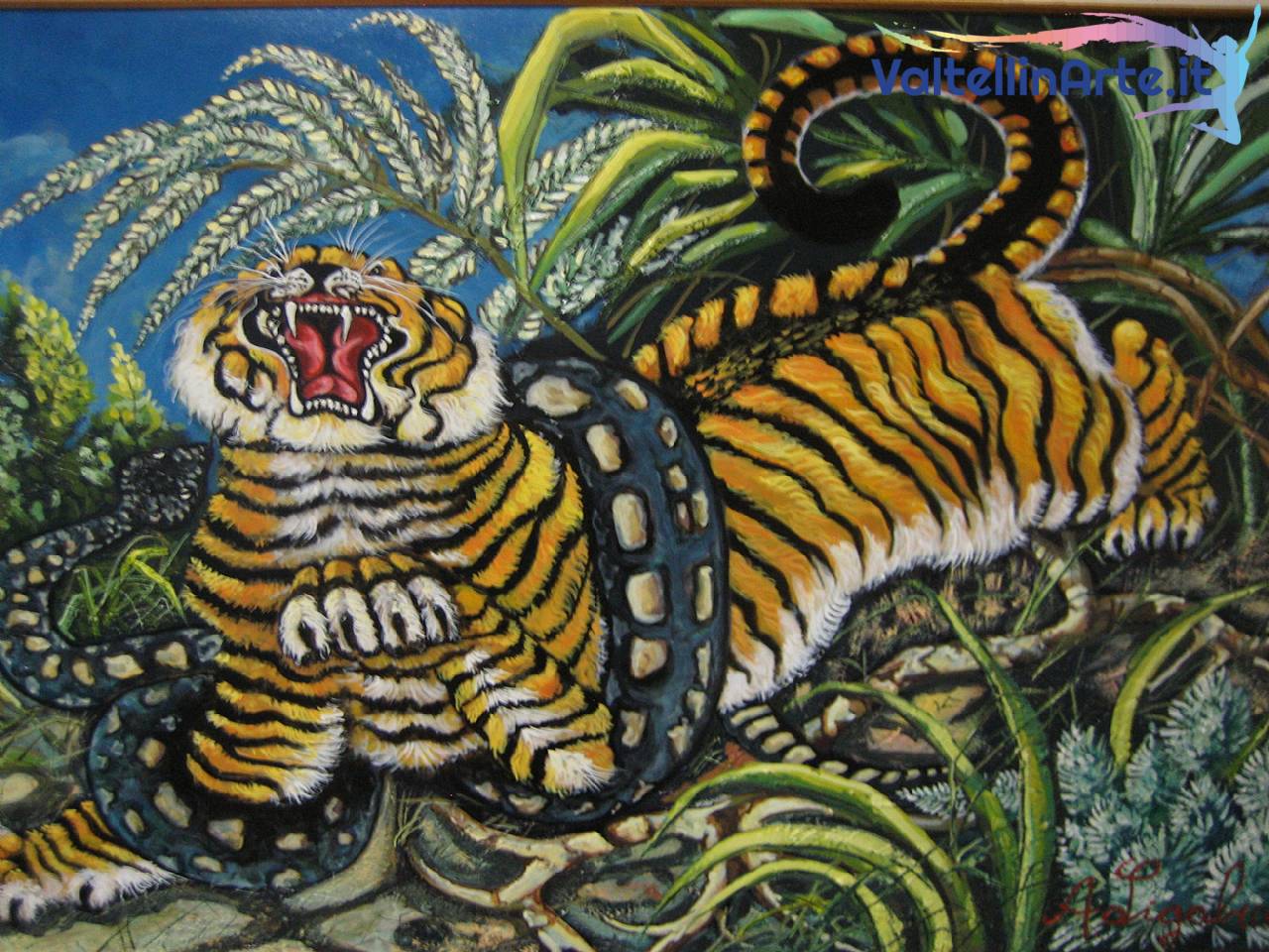 La tigre con il serpente (omaggio a Antonio Ligabue)