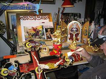 Lavorazione a foglia oro( l'arte ispirata dal cristianesimo)