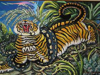 La tigre con il serpente (omaggio a Antonio Ligabue)