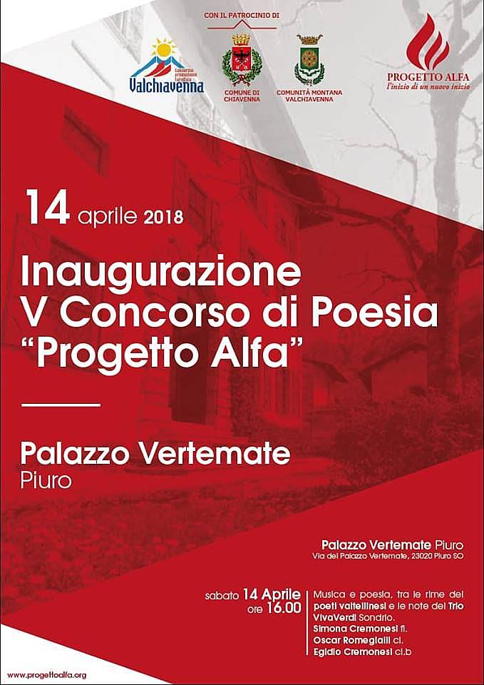 Inaugurazione V Premio Internazionale di Poesia Progetto Alfa