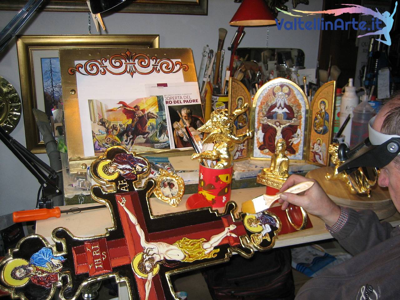 Lavorazione a foglia oro( l'arte ispirata dal cristianesimo)