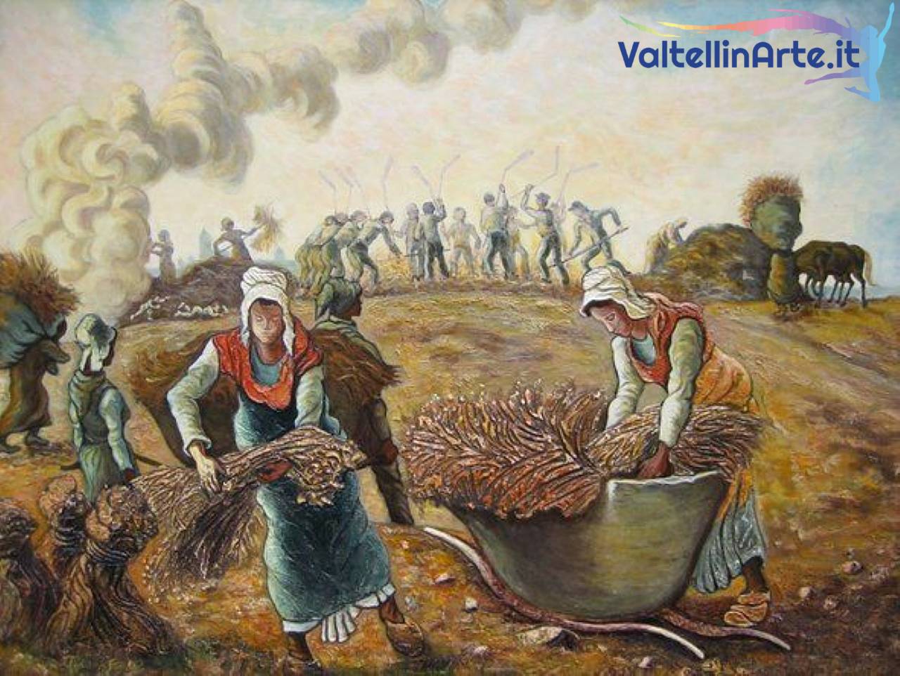 La raccolta del grano saraceno